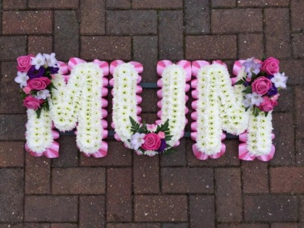 Mum Pink Letter Tribute Product Image