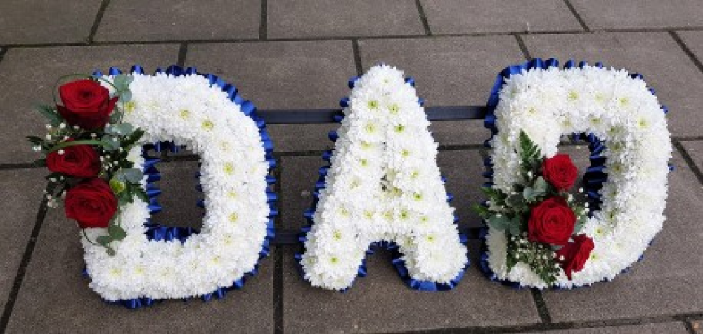 Dad Blue Letter Tribute Product Image