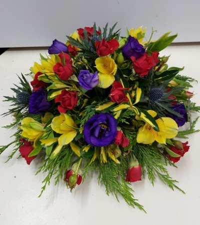 Mya Posie - Vibrant mixed flower posie with mixed foliage.